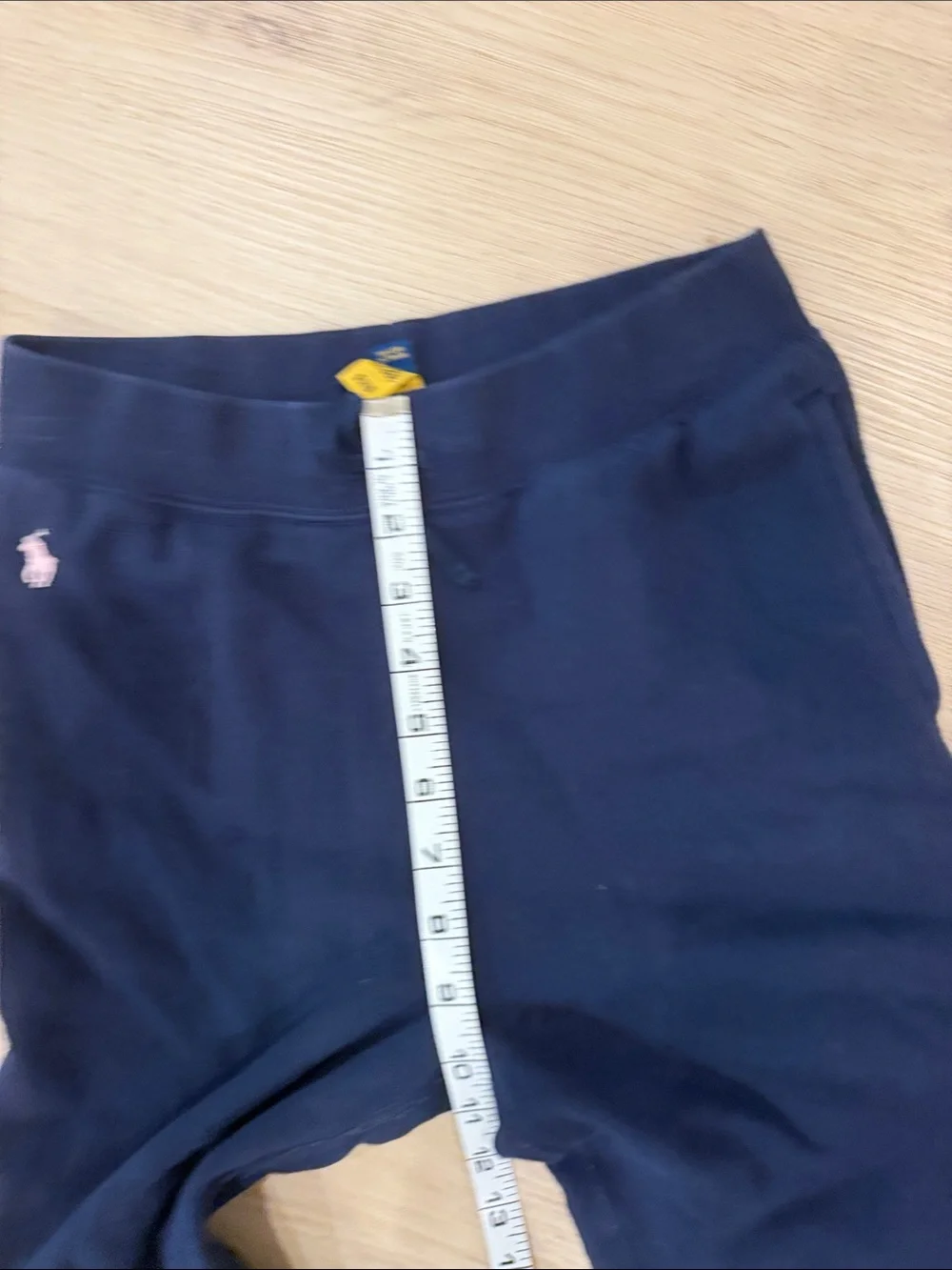 Ralph Lauren XL Navy Girls' Slim Joggers with Polo Logo